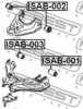 FEBEST ISAB-001 Control Arm-/Trailing Arm Bush